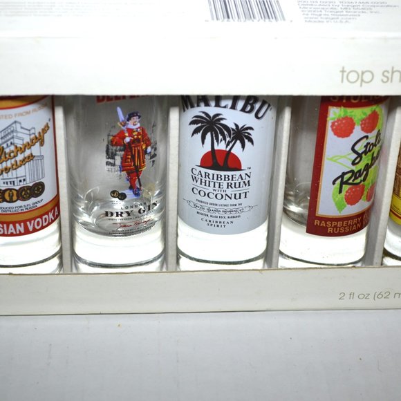 Set Of 6 Shot Glasses New In Box Various Brands Barware Decor - Picture 2 of 9